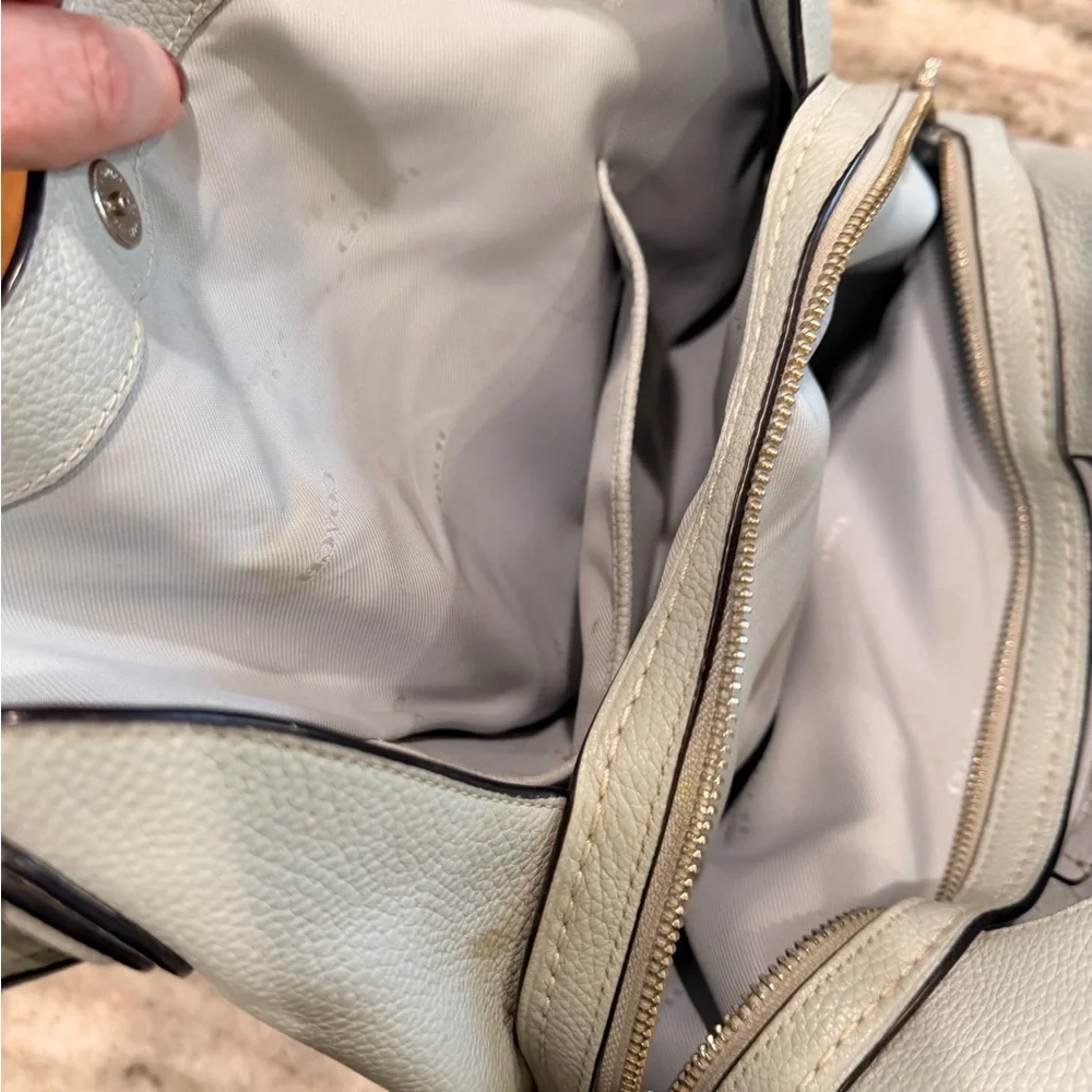 Coach light blue Pebbled Leather Shoulder Bag - Picture 6 of 11